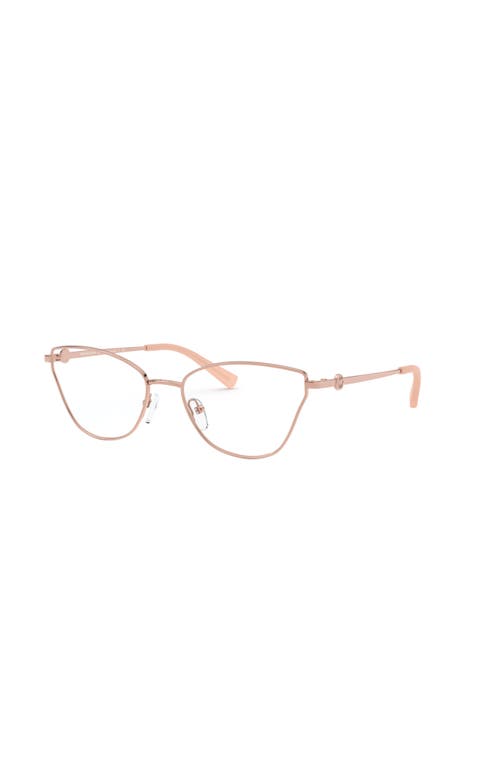 Michael Kors 56mm Cat Eye Optical Glasses In Gold