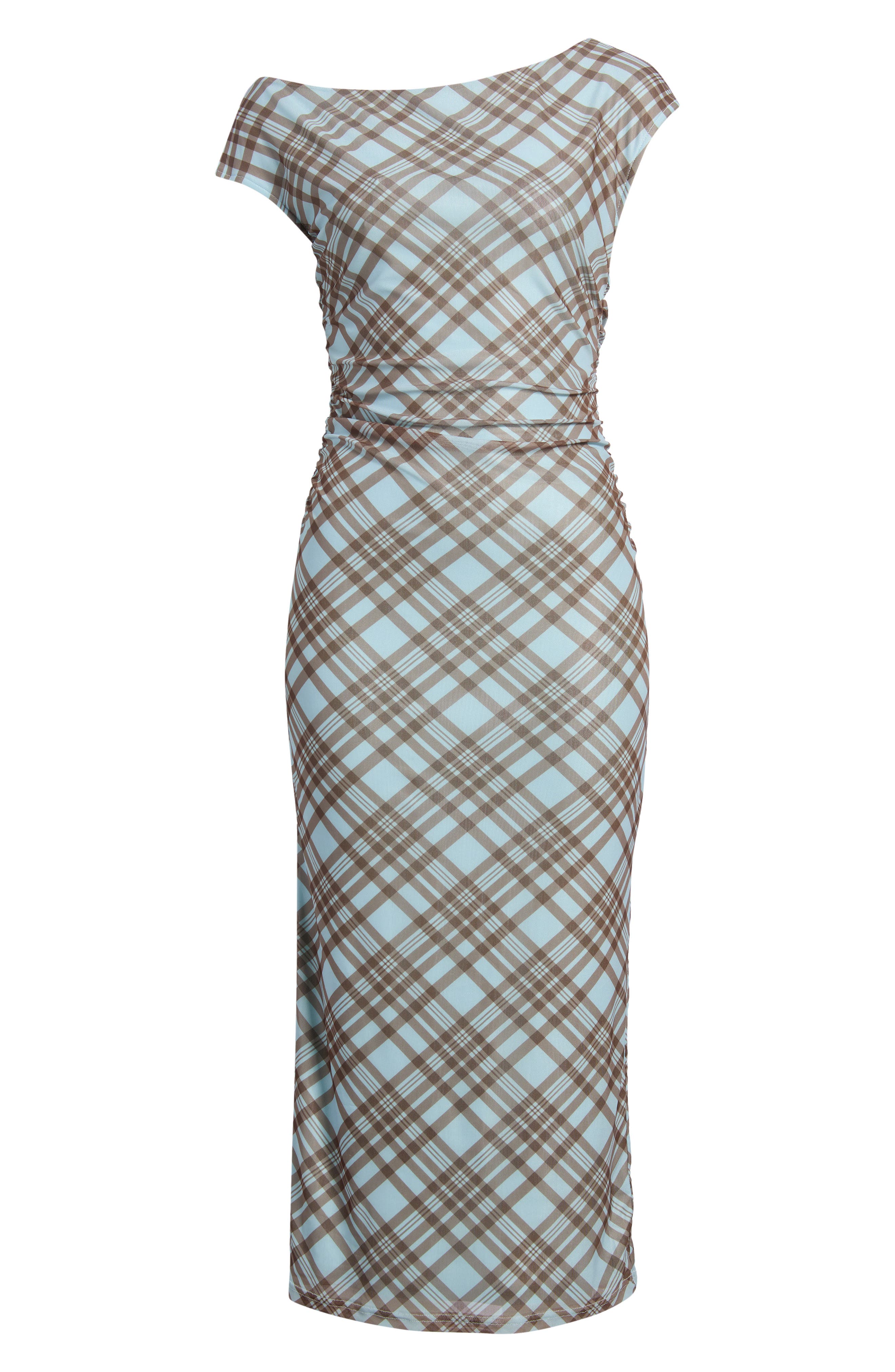 selected BLUE PLAID