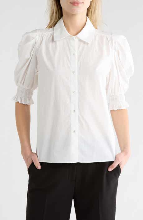 Ramy Brook Corinne Puff Sleeve Button-Up Shirt