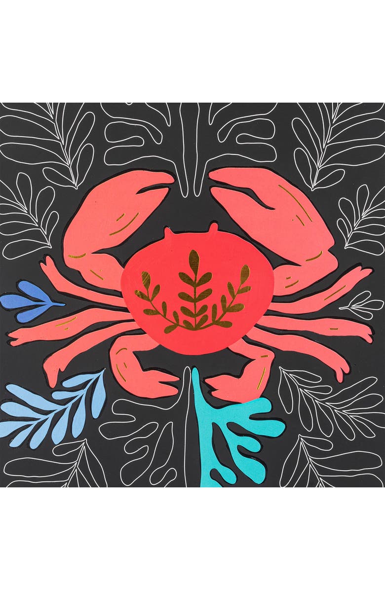 Brea Reese Scratch Art Paper Pad, Coastal & Oceanic, Alternate, color, Multicolored