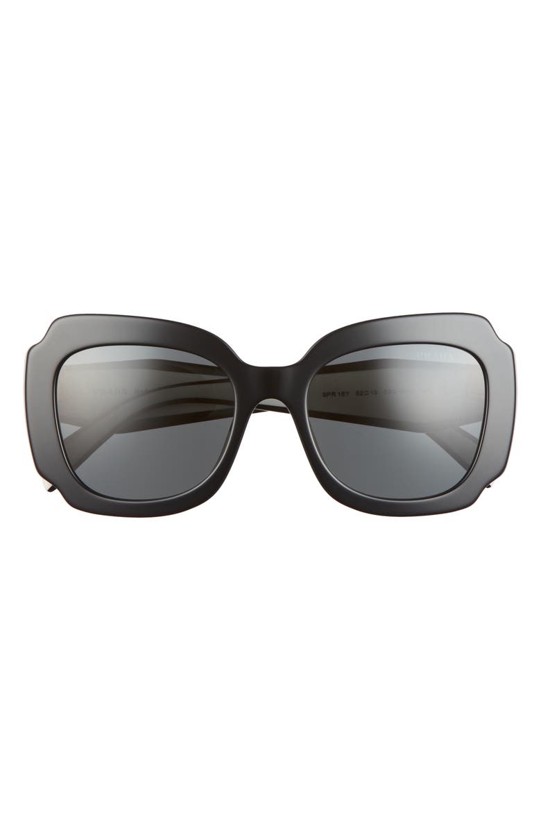 Prada 52mm Geometric Sunglasses, Main, color, 