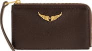 Zadig & Voltaire Zip Leather Card Case