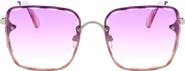 BCBGMAXAZRIA 52mm Beveled Square Sunglasses