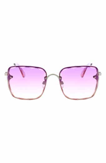 BCBGMAXAZRIA 52mm Beveled Square Sunglasses