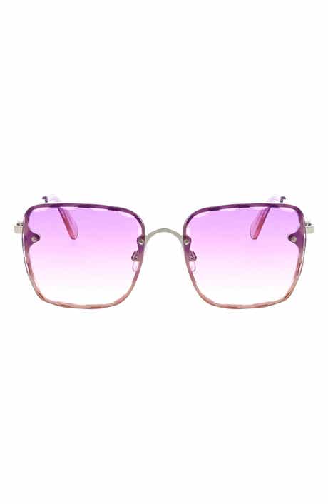 BCBGMAXAZRIA 52mm Beveled Square Sunglasses