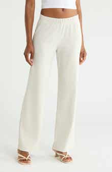 The Quickie Greaser Stripe Ankle Wide Leg Knit Pants