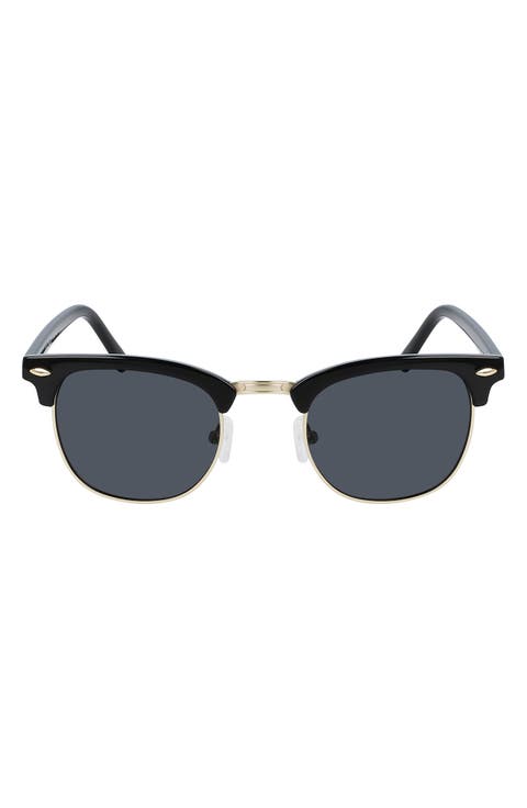 49mm Polarized Tapered Round Sunglasses