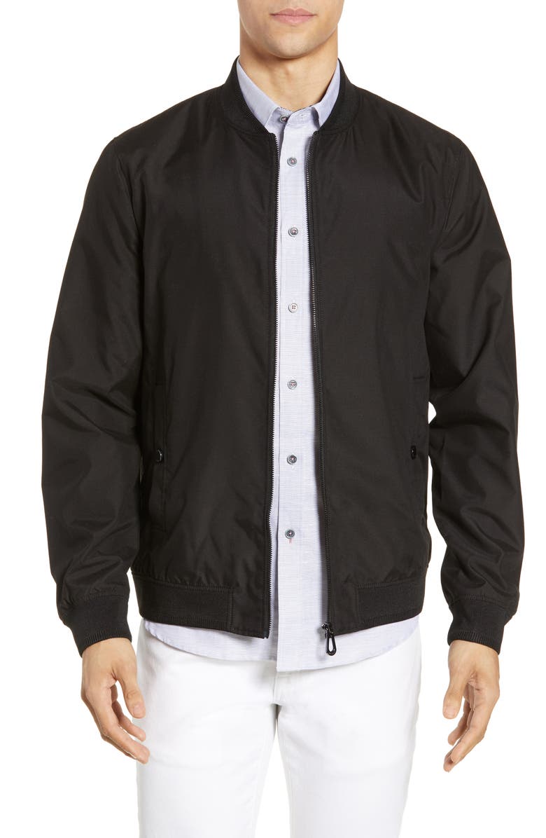 Ted Baker London Len Slim Fit Bomber Jacket, Main, color, 