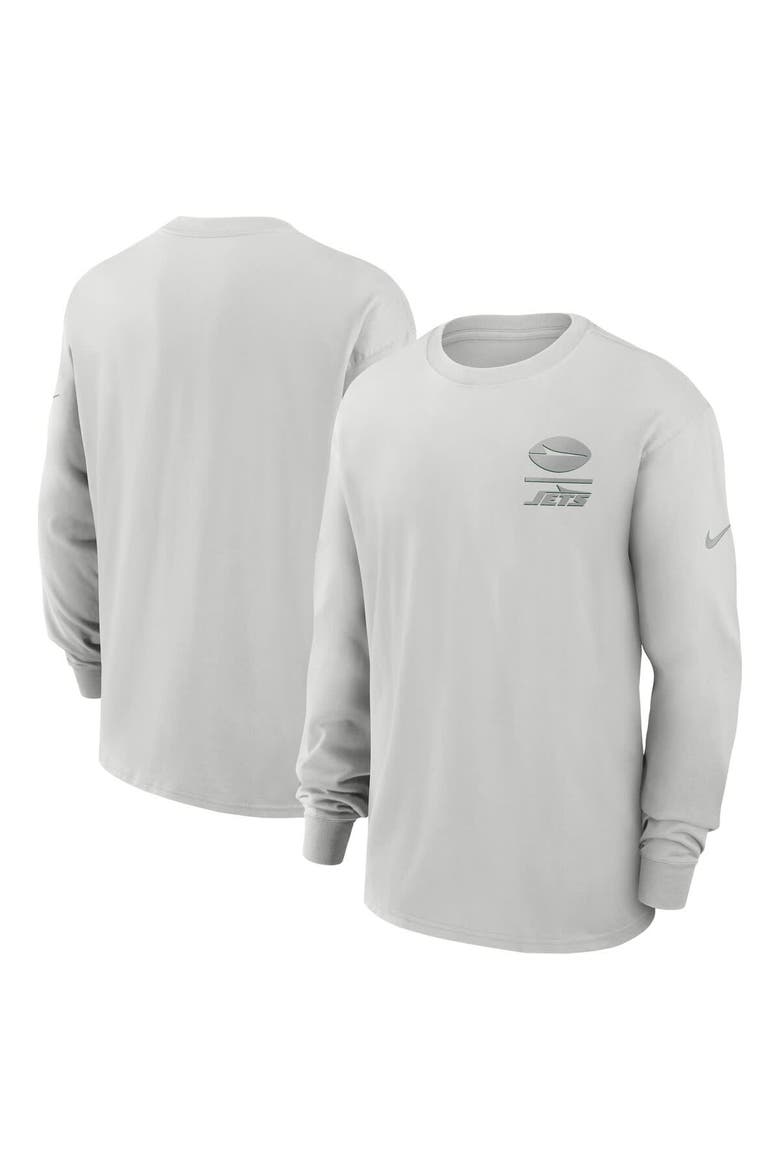 Men's Nike Gray New York Jets Essential Heavy Max90 Long Sleeve T-Shirt, Main, color, Gray