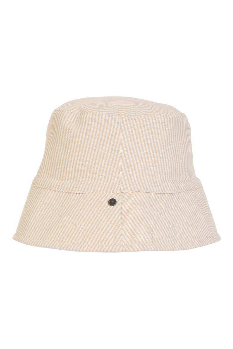 Stripe Canvas Bucket Hat, Alternate, color, TUSK