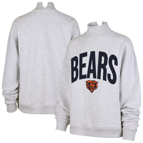 Women's '47  Gray Chicago Bears Subtle Muse Mock Neck Sweatshirt