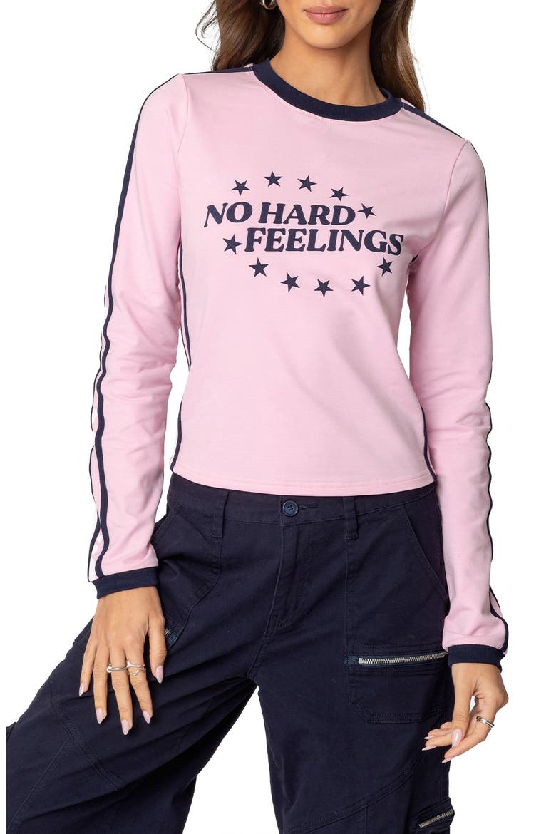 No Hard Feelings Graphic T-Shirt, Main, color, PINK