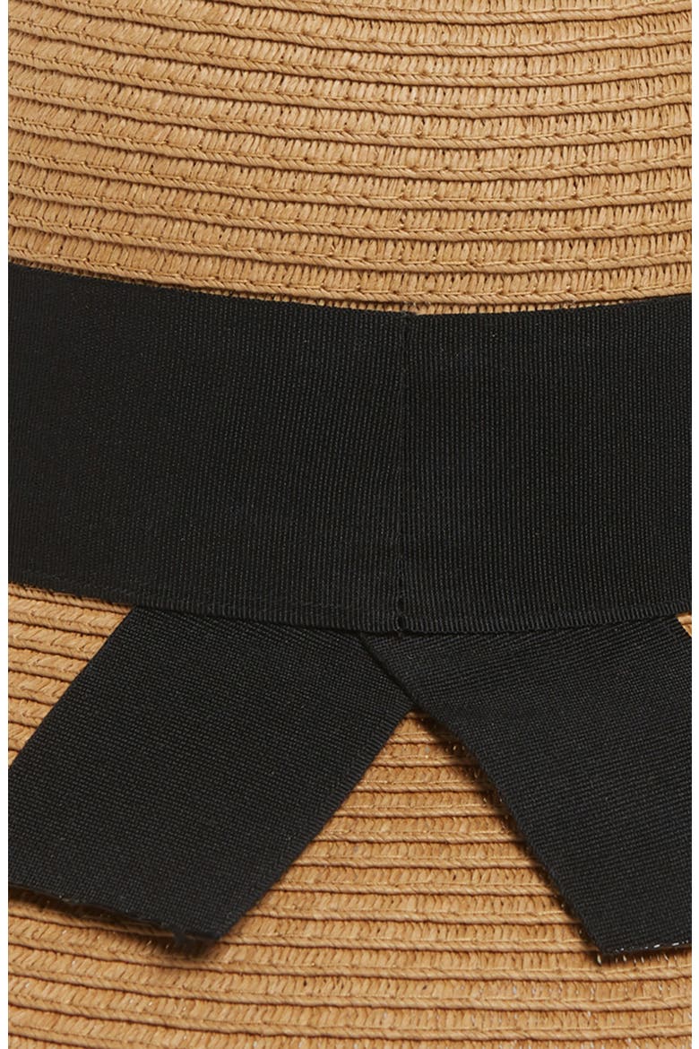 Straw Floppy Hat, Alternate, color, TAN DARK NATURAL
