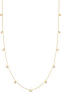 Bony Levy 14K Yellow Gold Disc Station Necklace
