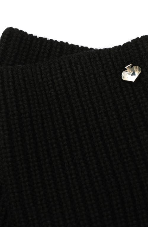 Kate Spade New York Spade Knit Long Gloves In Black