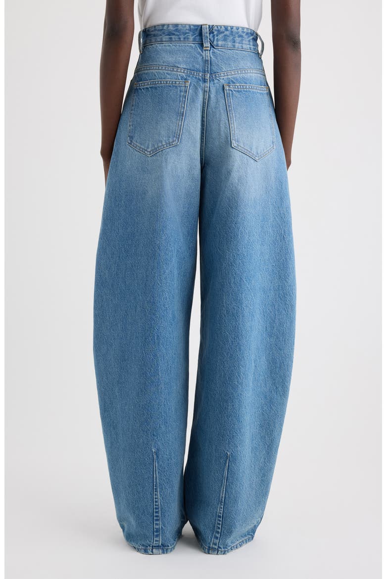 Le de-Nîmes Ovalo Wide Leg Jeans, Alternate, color, BLUE/ TABAC