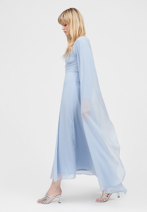 MARYISA MARYISA OCCASION MODEST CHIFFON EVENING MAXI DRESS 