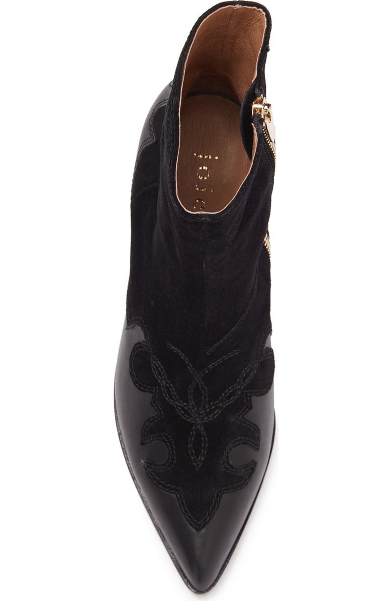 Joie Rafa Suede Western Ankle Boot, Alternate, color,