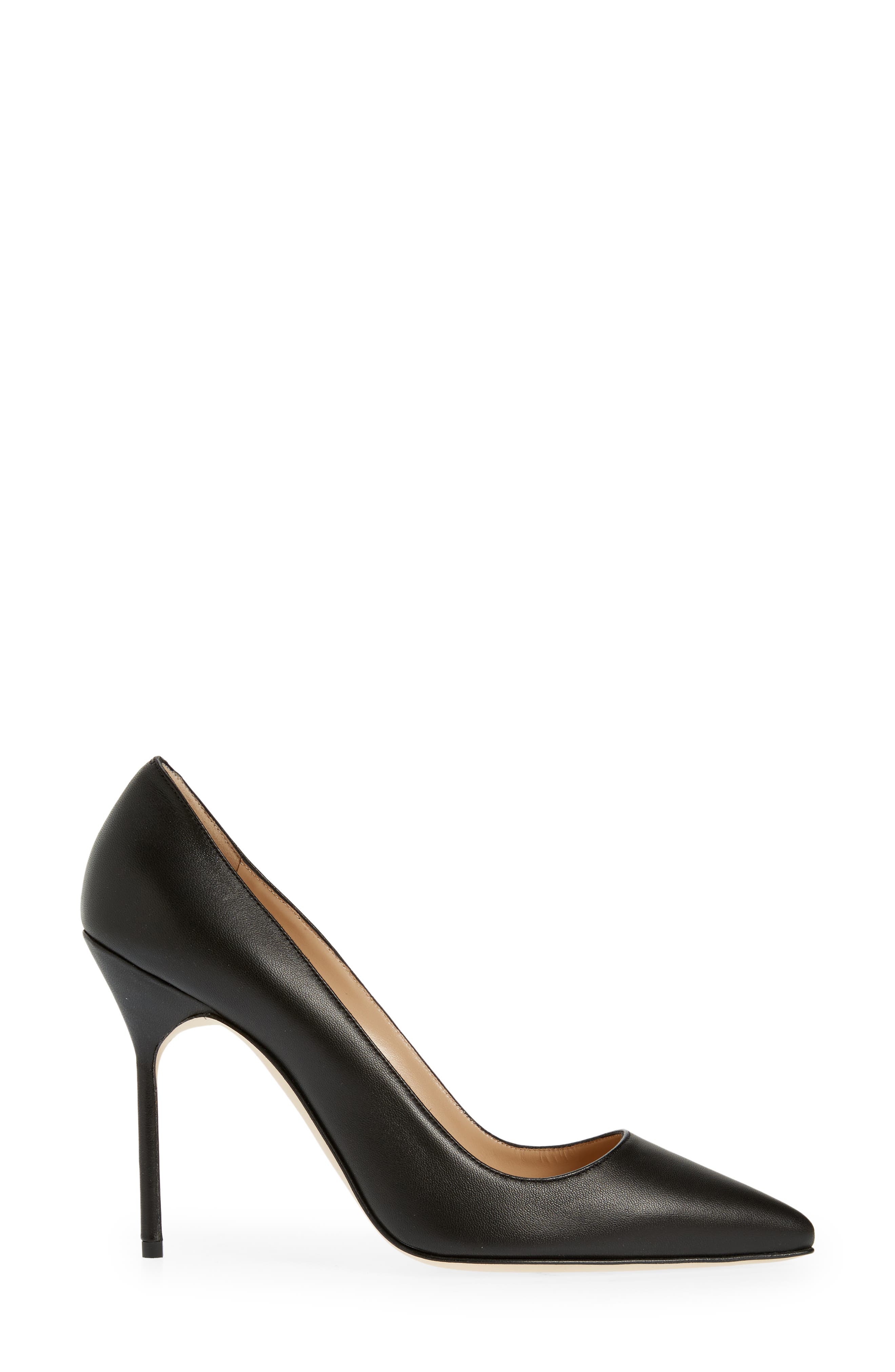 Manolo Blahnik BB Pointed Toe Pump, Alternate, color, Blck(0015)