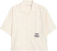 HONOR THE GIFT Textured Polka Dot Camp Shirt