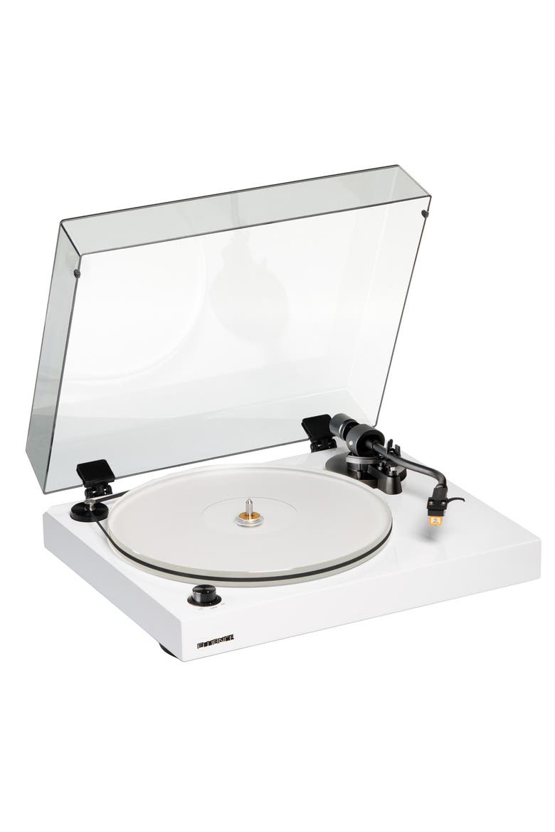Reference High Fidelity Vinyl Turntable Record Player Nagaoka Cartridge, Main, color, Piano White