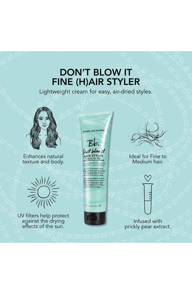 Bumble and bumble. Don't Blow It Fine Hair Styler, Alternate, color,
