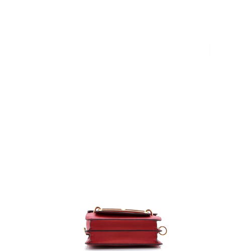 Pre-owned Hermes Hermes Roulis Bag Evercolor 18 In Burgundy