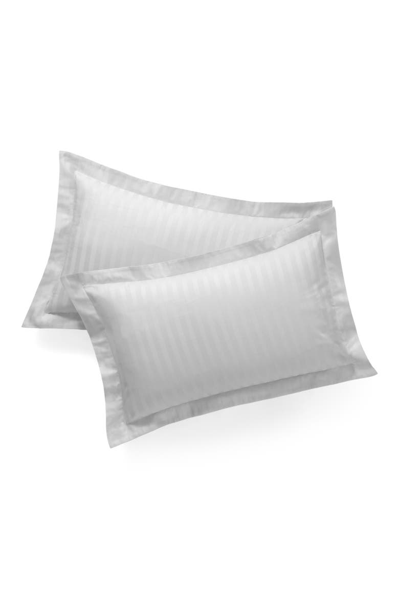 Stripe Sateen Sham Set, Main, color, GREY