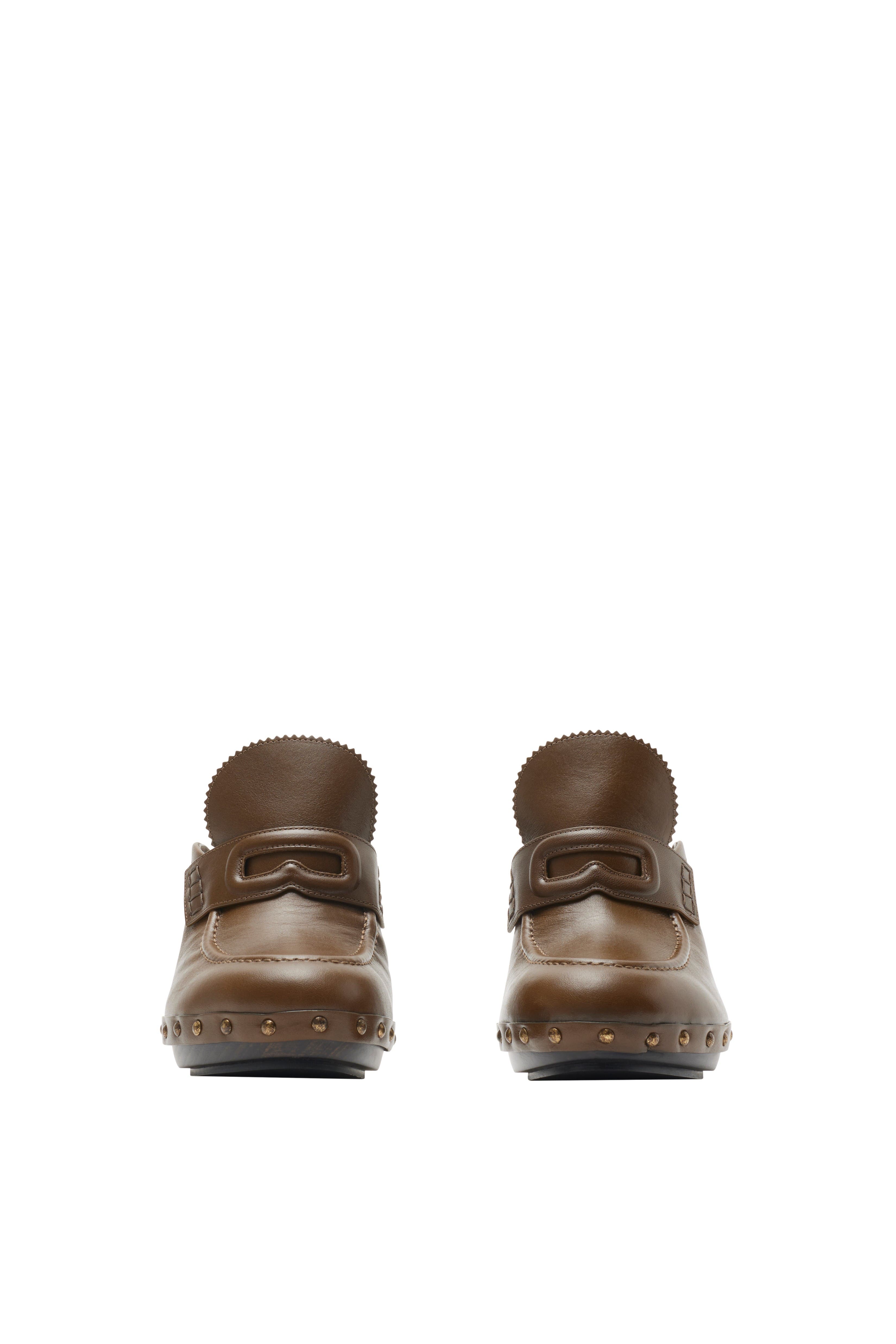Burberry Leather Potter Clogs, Alternate, color, Splinter