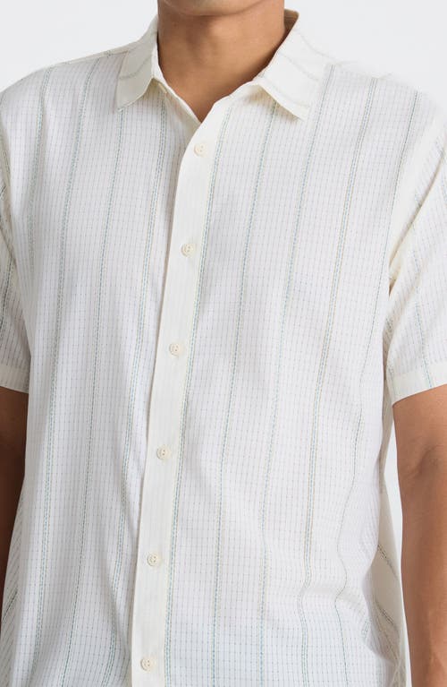 Roark Bless Up Short Sleeve Button-up Shirt In White