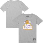 Mitchell & Ness Men's Mitchell & Ness  Heather Gray Los Angeles Lakers I Love This Team T-Shirt