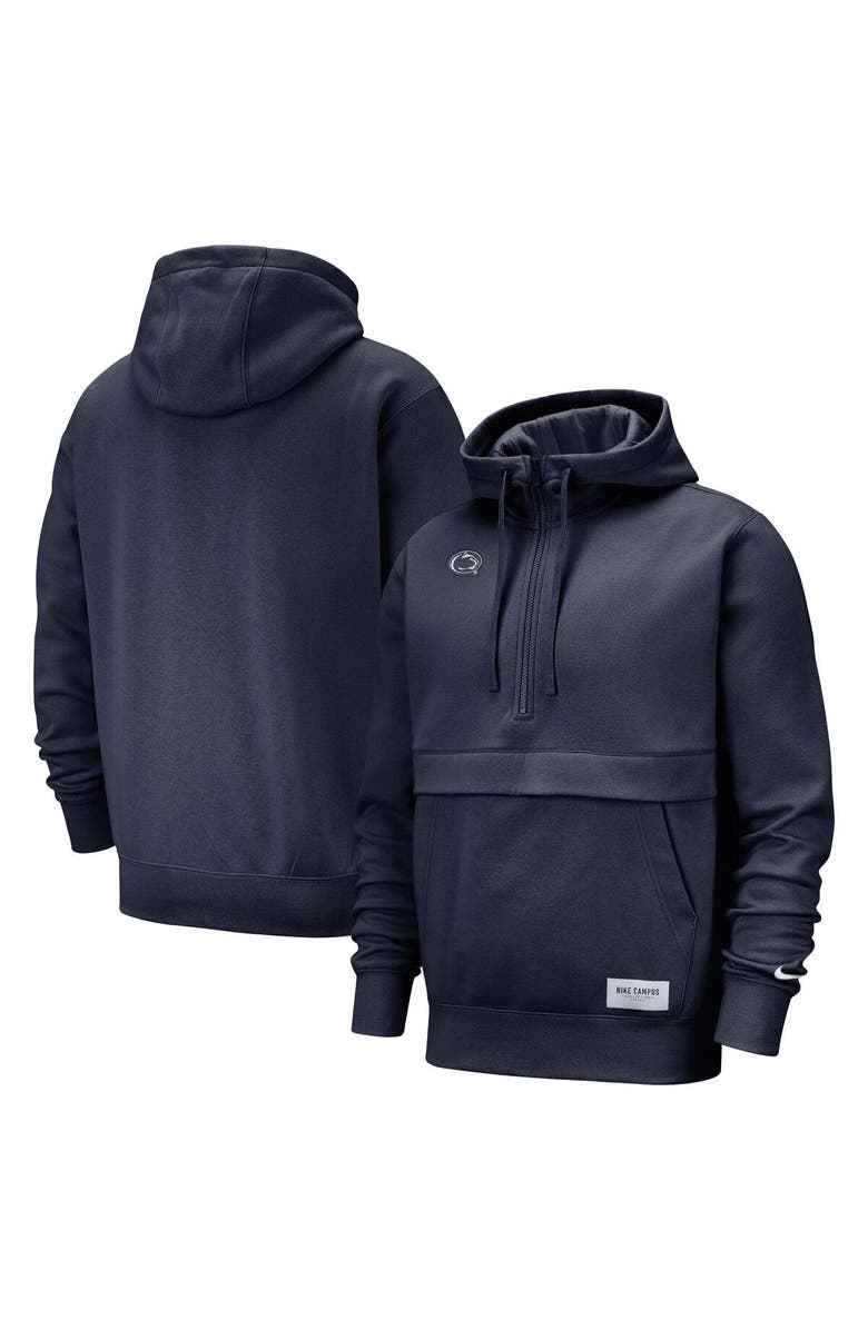 Nike Men's Nike Navy Penn State Nittany Lions Club Half-Zip Hoodie, Main, color,