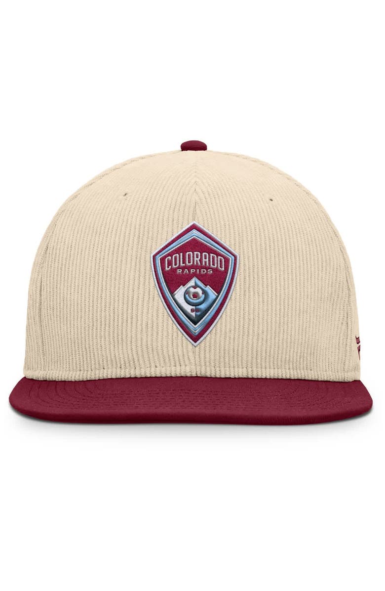 FANATICS Men's Fanatics Cream Colorado Rapids Tempo Corduroy Snapback Hat, Alternate, color, Cream