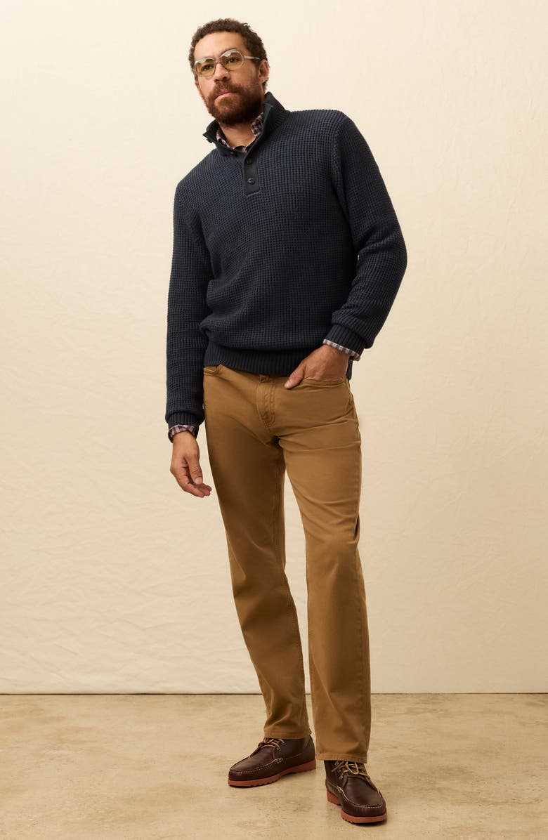 Faherty Reserve Classic Fit Stretch Cotton Twill 5-Pocket Pants, Alternate, color, Kodiak Brown