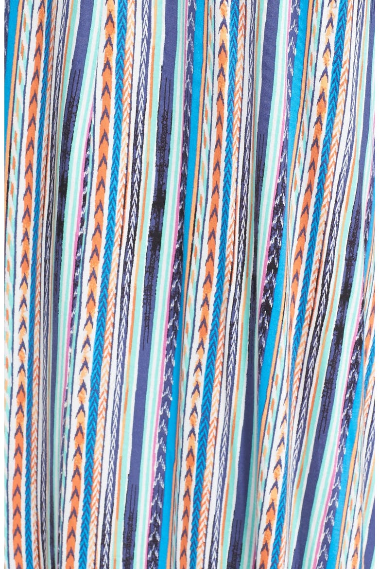 'Bondi' Stripe Layered Maxi Dress, Alternate, color, AZURE