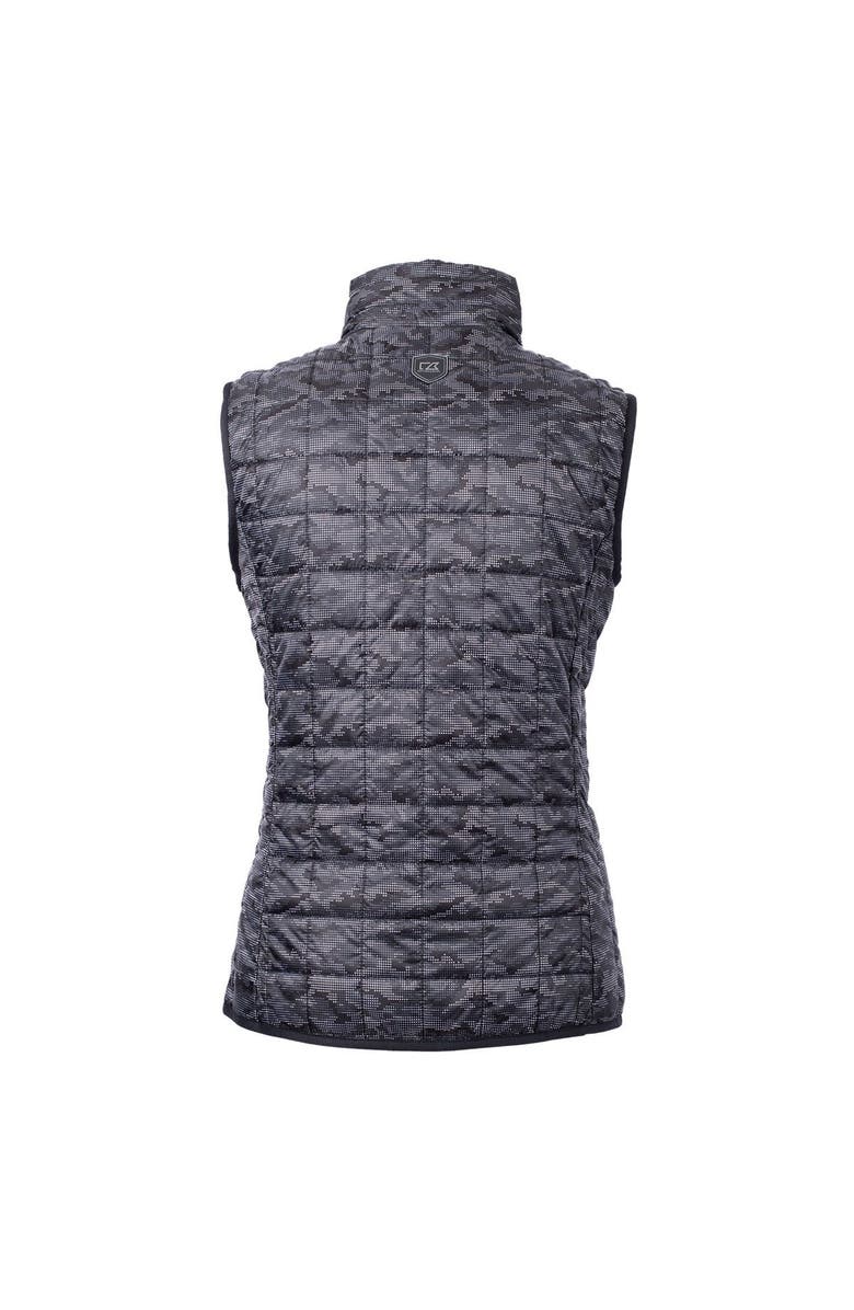 Cutter & Buck Women's Cutter & Buck Black Michigan State Spartans Camouflage Vault Rainier PrimaLoft Eco Full-Zip Vest, Alternate, color, 