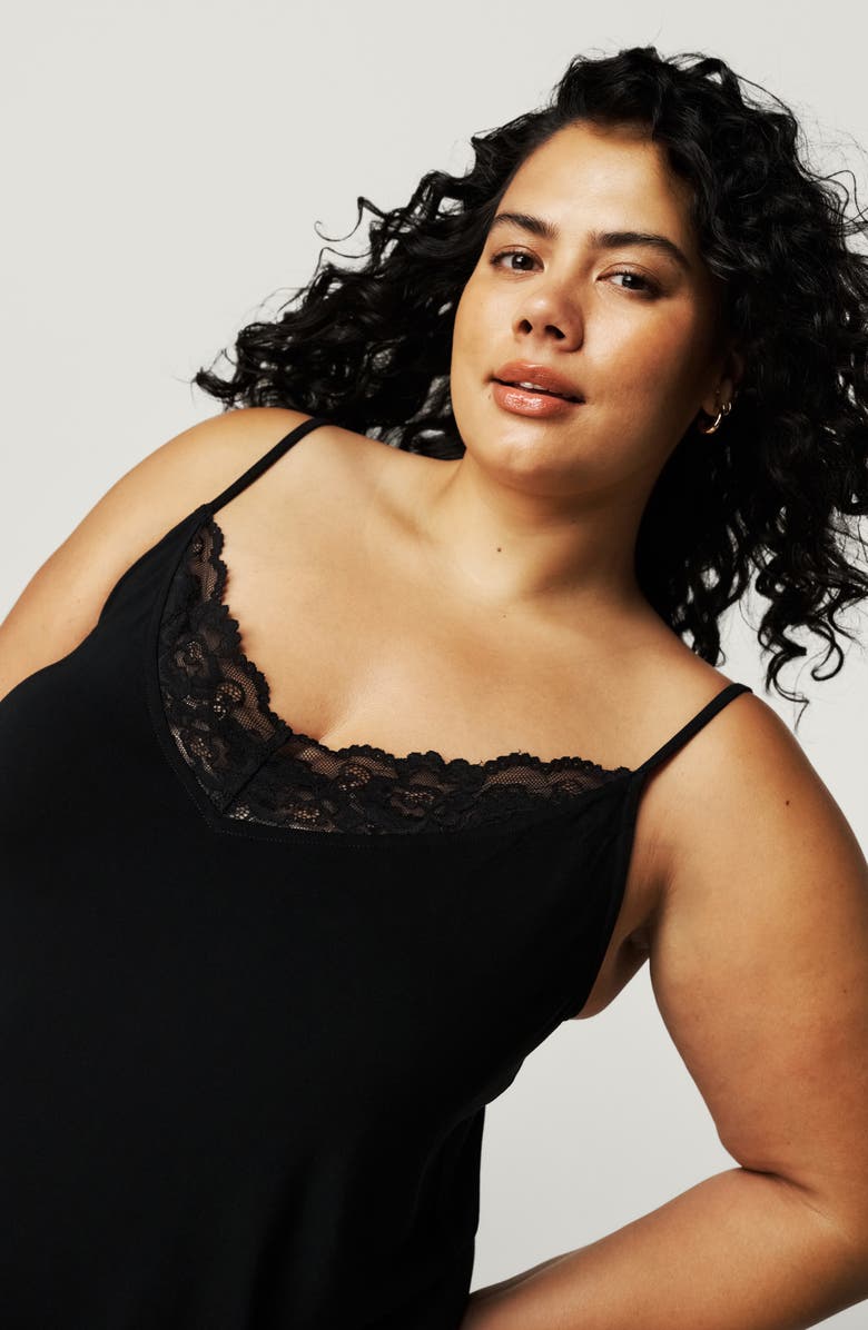 Posh Peanut Lace Camisole, Alternate, color, Black