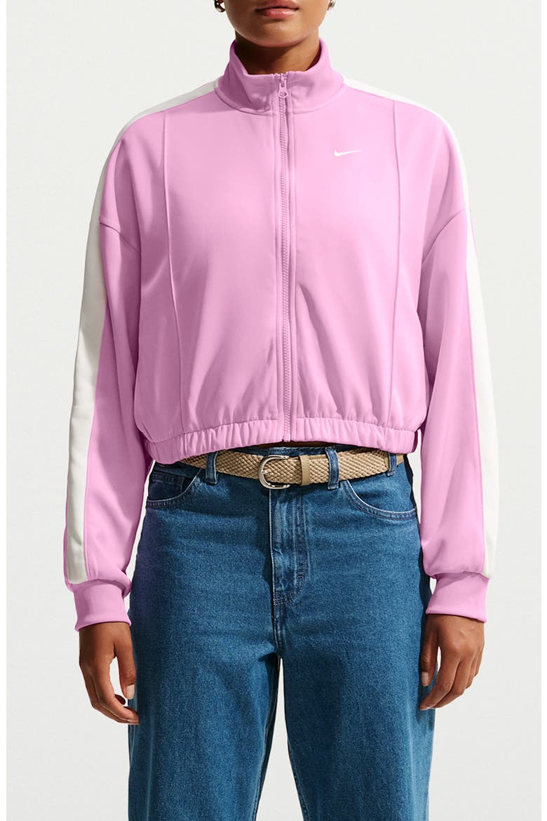 Sportswear Track Jacket, Main, color, PINK RISE/ PINK SMOKE/ SAIL