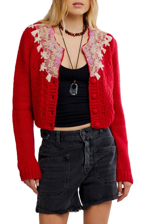 Pixie Beaded Floral Cardigan