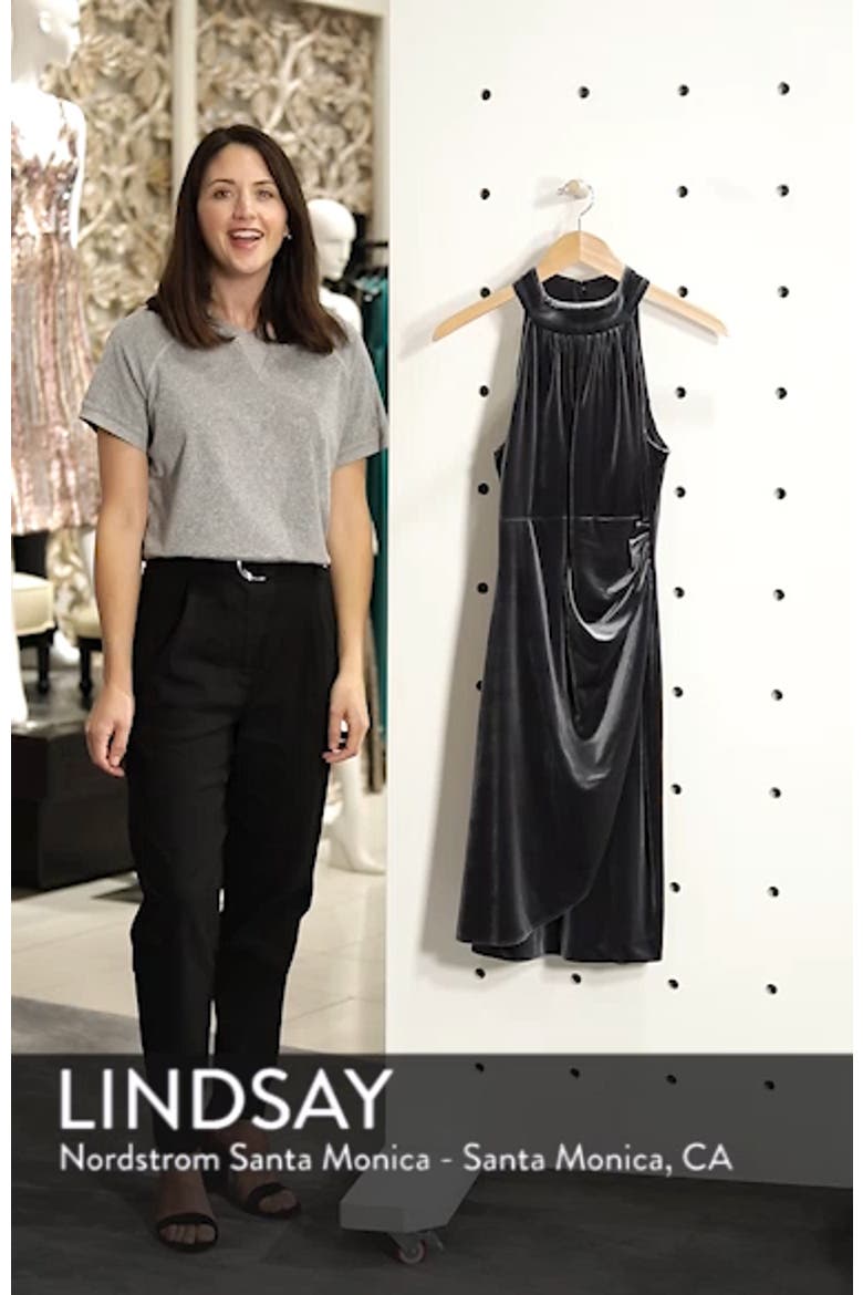 Draped Velvet Cocktail Dress video
