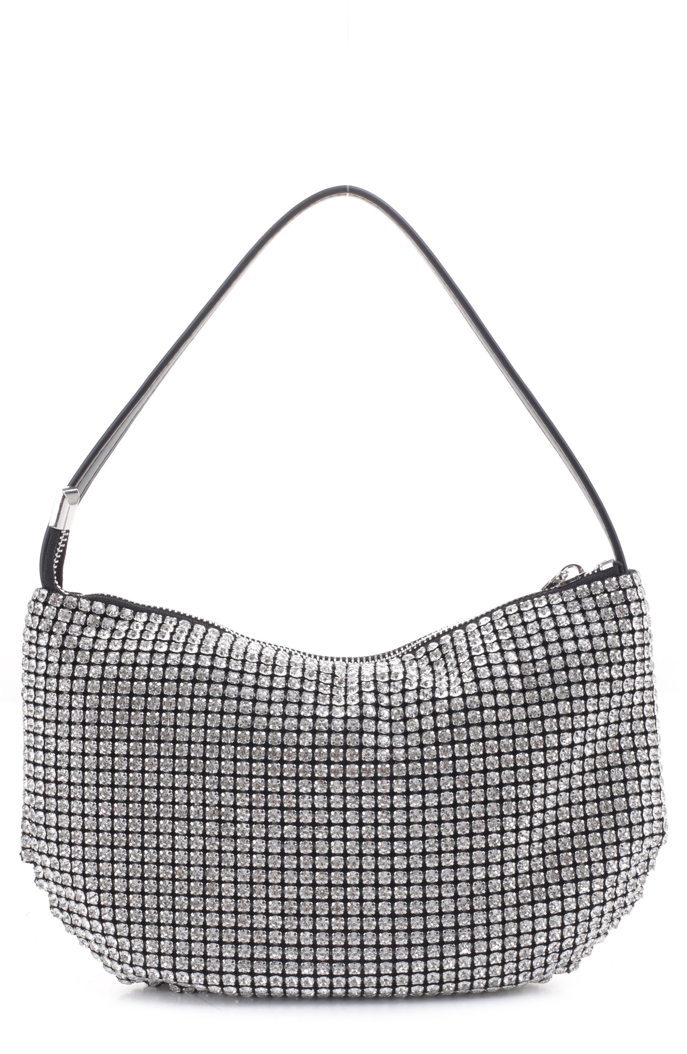 Mali + Lili Luna Rhinestone Shoulder Bag, Main, color, 