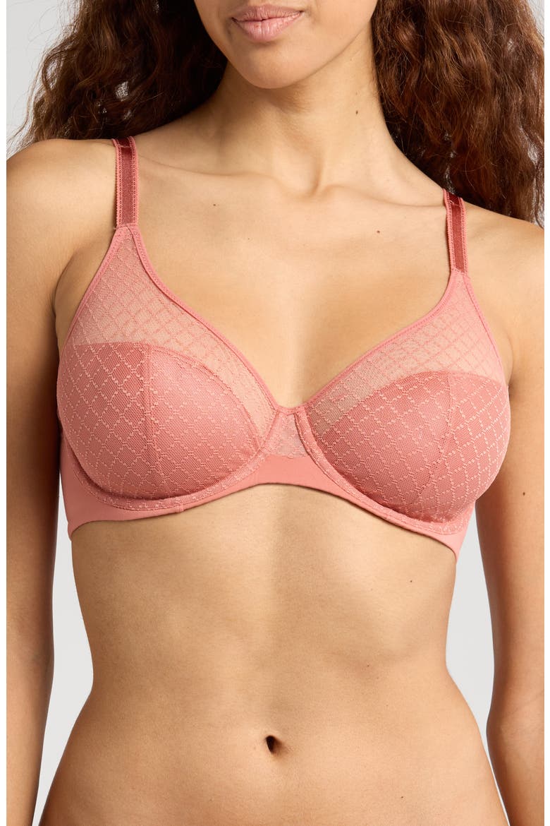 Norah Chic Underwire Bra, Main, color, CANYON