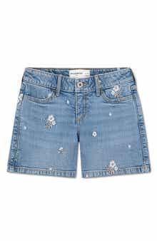 Kids' Floral Toss Denim Shorts