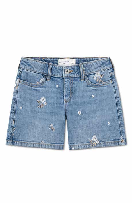 Kids' Floral Toss Denim Shorts