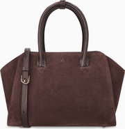 KAAI Mini Voyager Leather Crossbody Bag - Suede