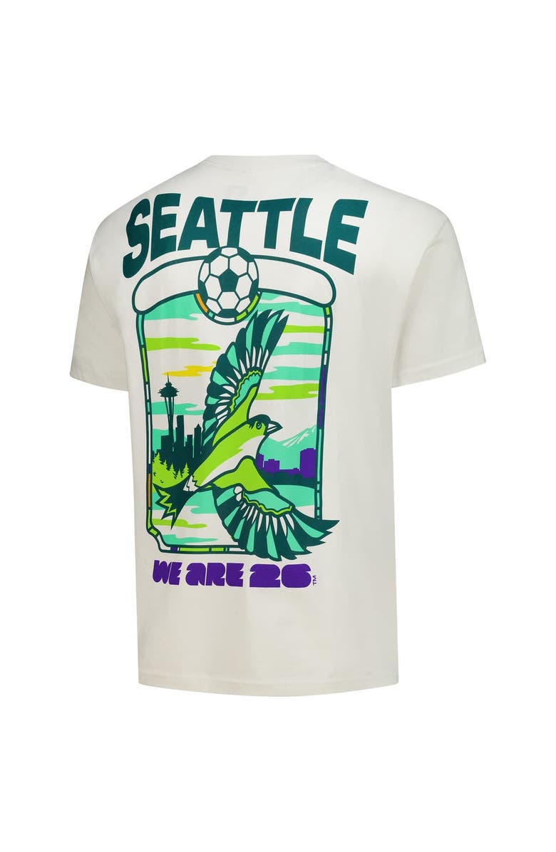 Outerstuff Men's Outerstuff  Cream 2026 FIFA World Cup Seattle Host City Local Oversized T-Shirt, Alternate, color, Cream