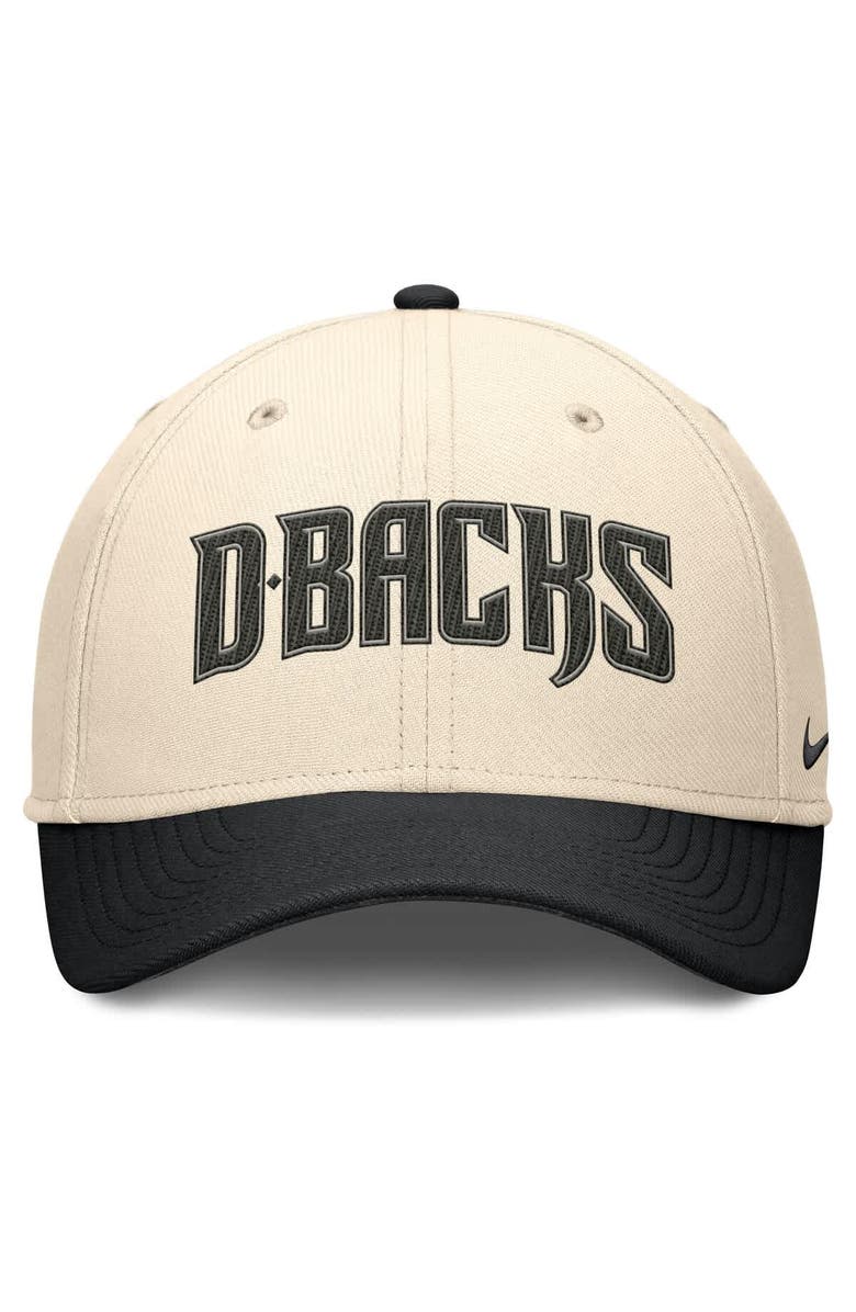 Nike Men's Nike Natural/Black Arizona Diamondbacks Statement Rise Performance Flex Hat, Alternate, color, Natural