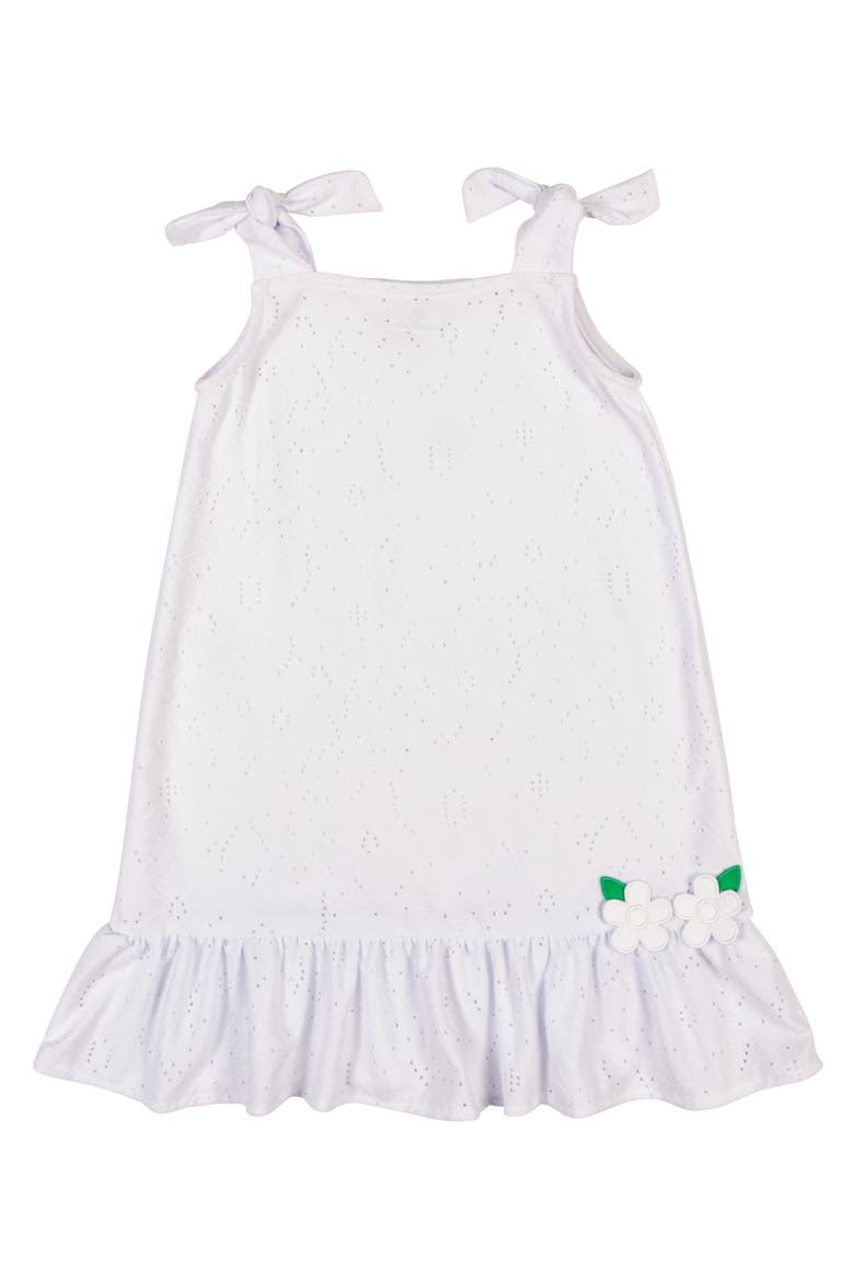 Knit Eyelet Coverup, Main, color, White