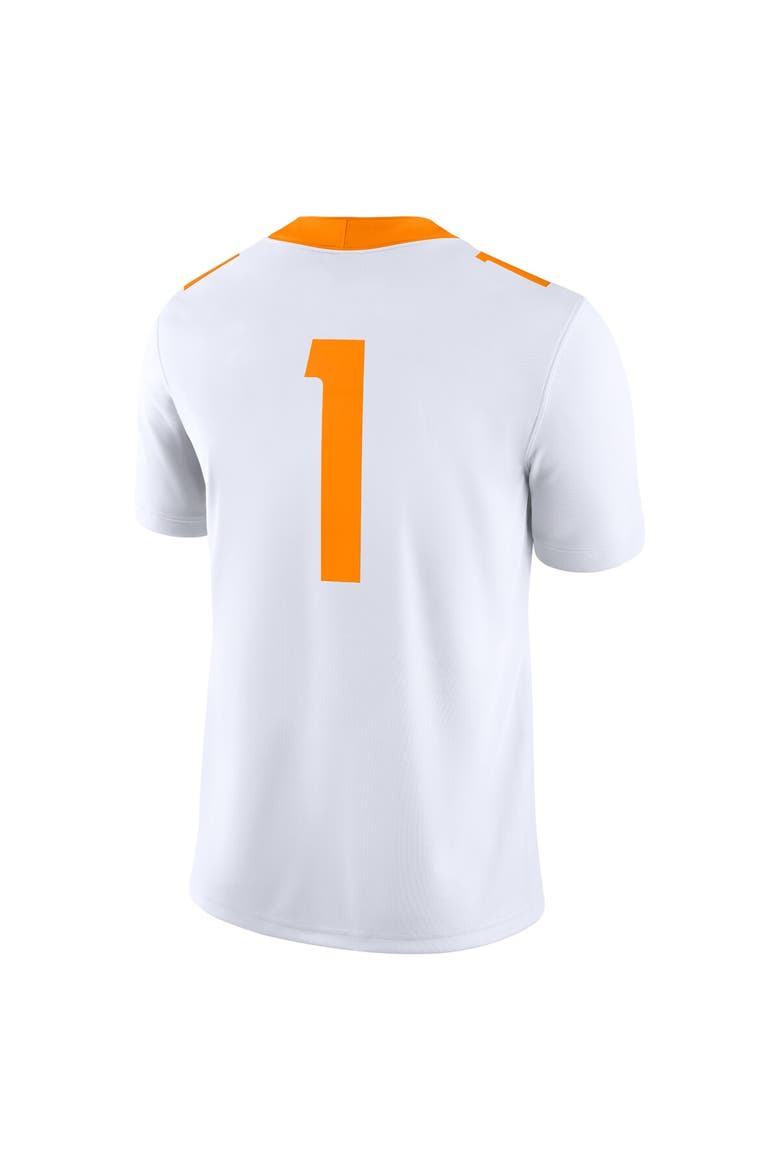 Men's Nike #1 White Tennessee Volunteers Game Jersey, Alternate, color, White