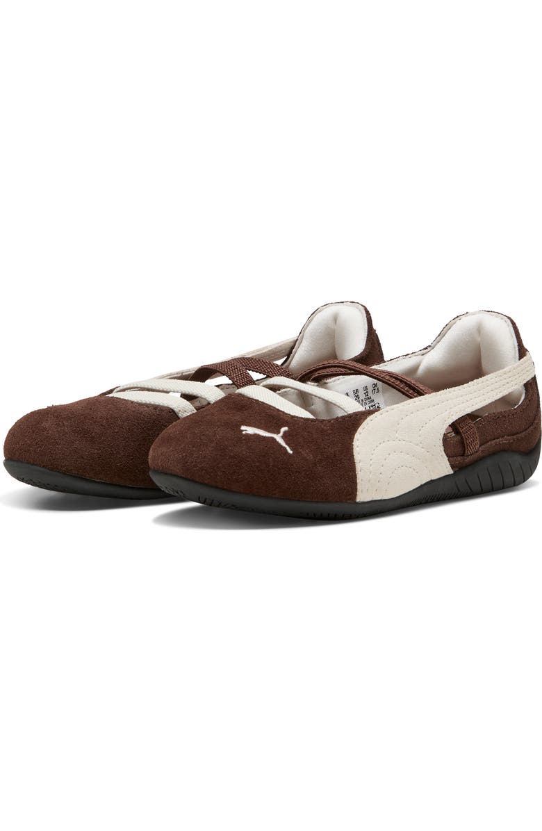 PUMA Kids' Speedcat Ballet Sneaker, Alternate, color, Chestnut Brown/ Warm White